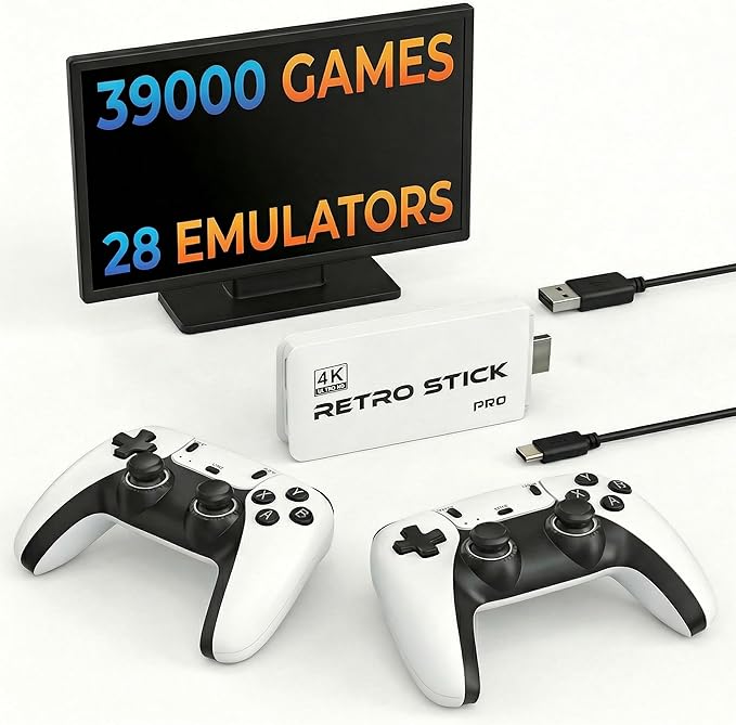 Pragmata-Rezension: Zurück zum Jahr 2010 11 81tW6QISRQL. AC SX679 Retro Gaming Console Plug & Play Game Console for TV, 4K HD HDMI Video Console with Built-in 39,000 Classic Games, Dual 2.4G Wireless Controllers, Emulator Stick to Upgrade Nostalgia