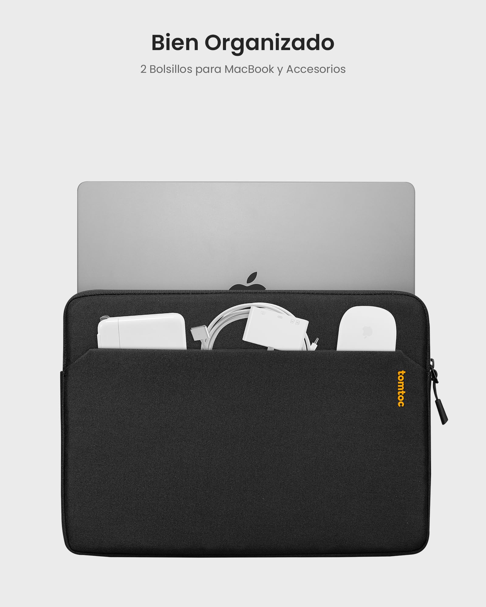 tomtoc Funda Ultrafina para 14 Pulgadas Nuevo MacBook Pro M5 Pro/MAX A3426 A3427 (2026), M5/M4/M3/M2/M1 A3434 A3112 A3401 (2025–2021), Bolsa Repelente al Agua para Portátil Funda para portátil Sleeve