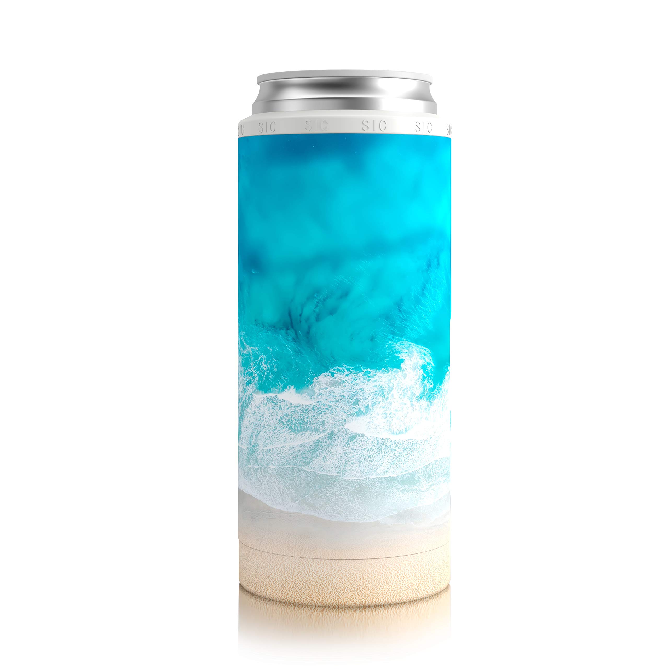 Seriously Ice Cold SIC 12 Oz. Tall Slim Can Stainless Steel Insulator Cooler | Fits Your Favorite Seltzers! | Perfect for BBQs, Backyard Parties, and More