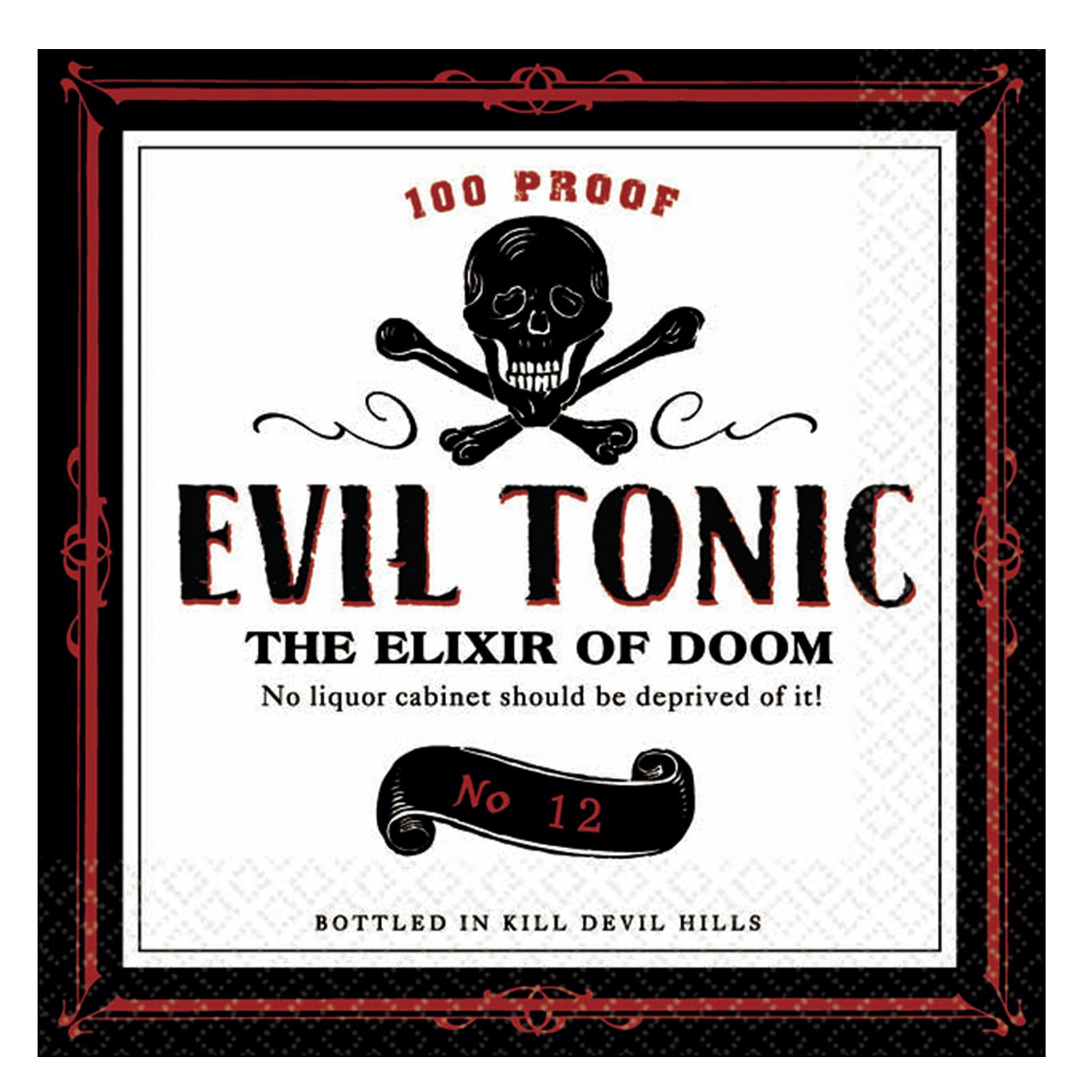Evil Elixirs Halloween Beverage Napkins Party Accessory