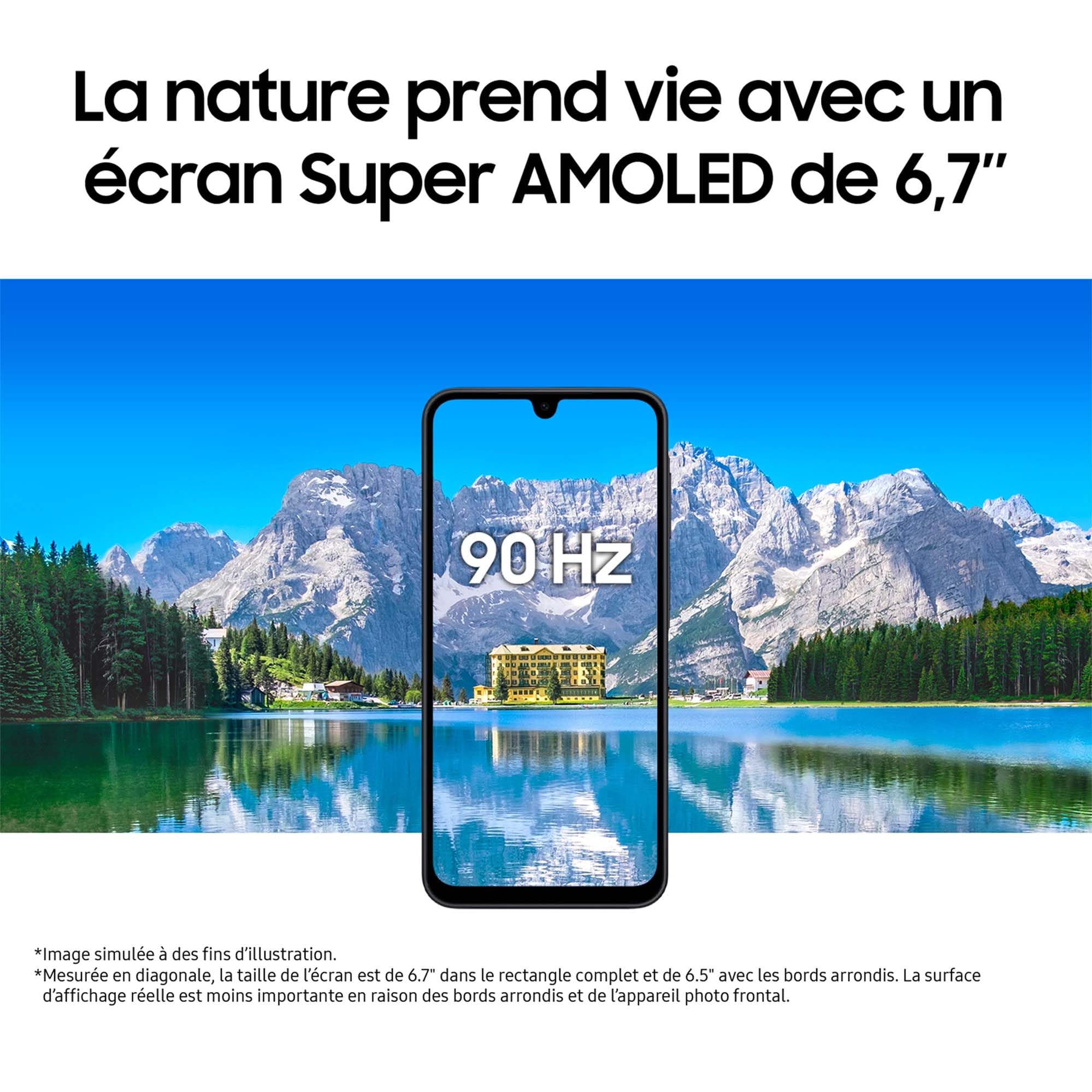 Samsung Galaxy A17 5G 128 Go, Smartphone Android déverrouillé, écran 6,7", Batterie 5000 mAh, Noir, Version FR
