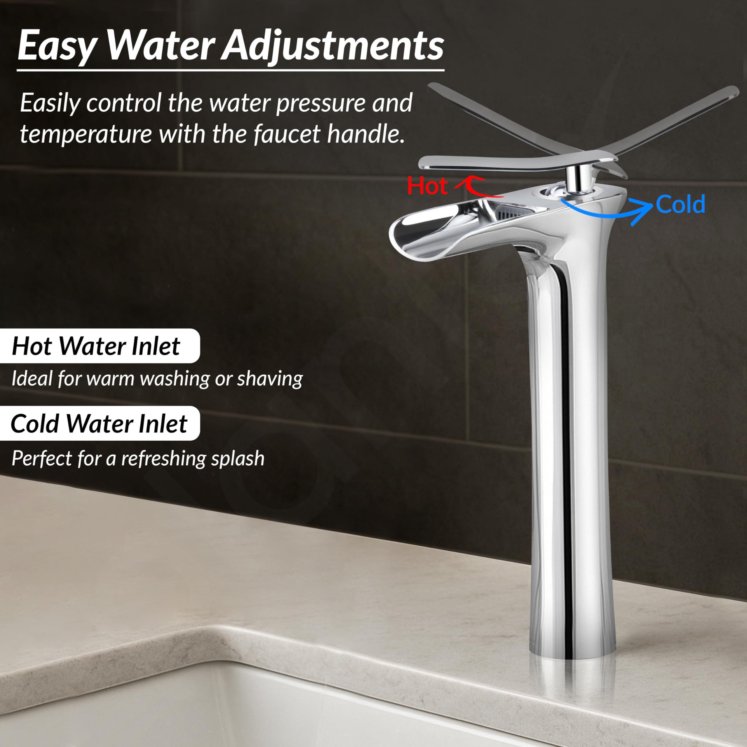 Plantex Brass Basin Mixer Tap - Chrome Finish -3