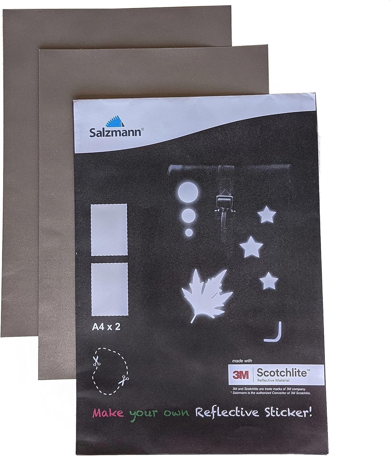 Salzmann 3M Reflective Stickers Soft stickers for backpacks, bikes