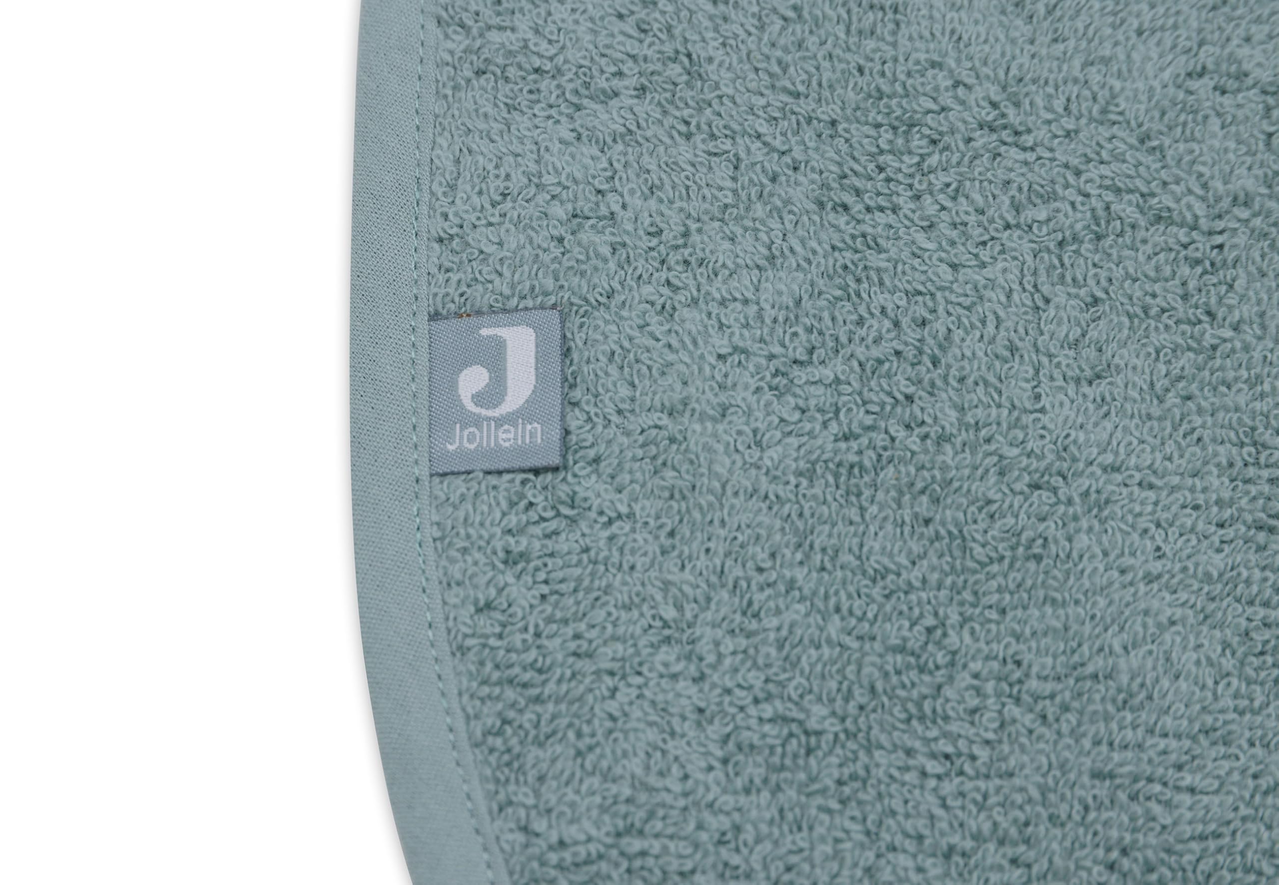 Jollein Śliniaczek dla niemowląt - frotte, Sea Green/nugat/Biscuit - 3-pak - 100% bawełna - z zapięciem na rzepy - śliniaczek niemowlęcy - śliniaczek dla niemowląt
