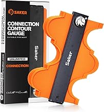 Saker Connectable Contour Gauge Profile Gauge with Lock 10 inch/25cm - Must Have Tool for DIY Handyman Woodworking