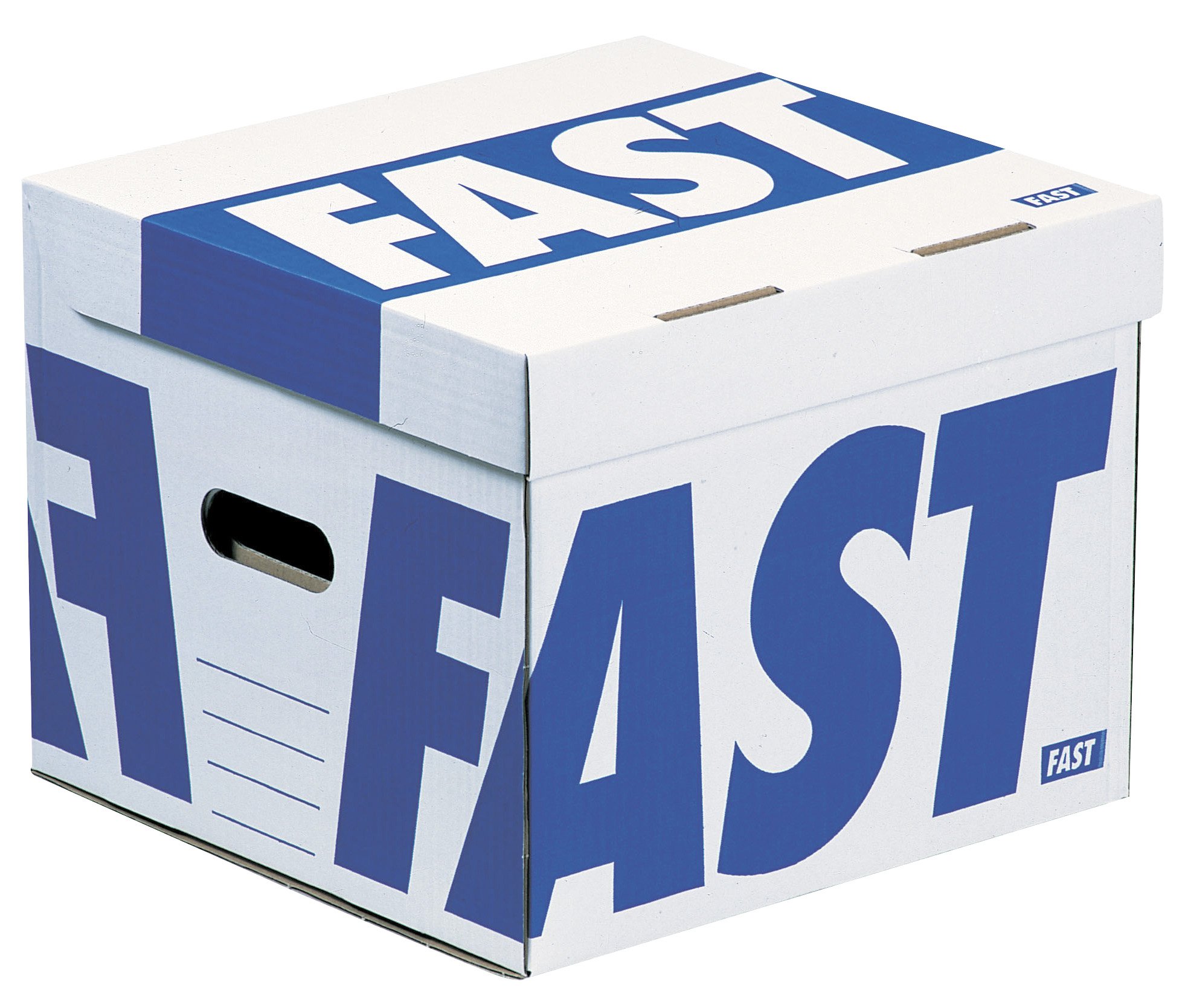 Fast 10 sztuk Caisse à dokumenty manualne 35 x 35 x 28 cm niebieskie