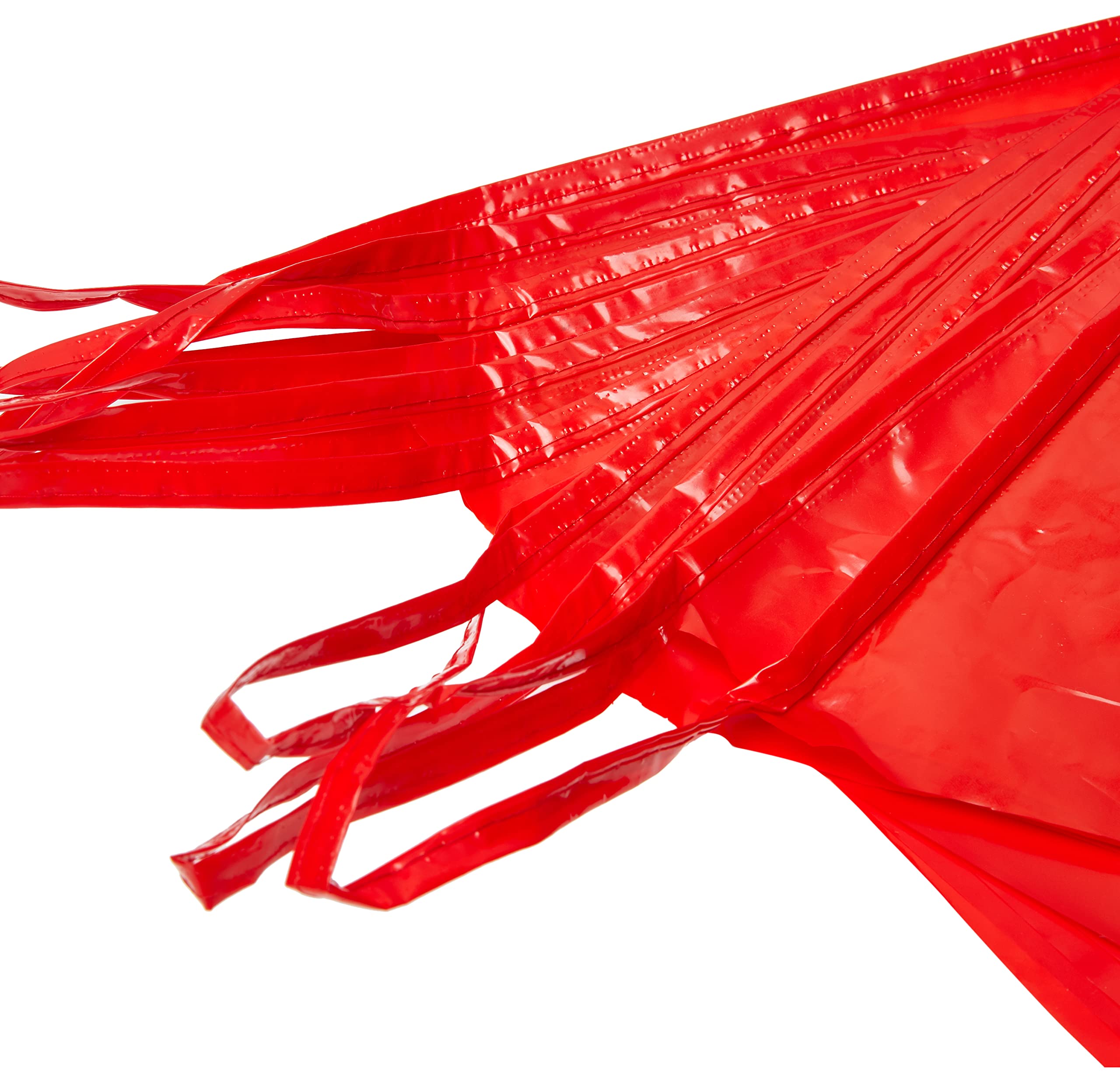 Bunting Red 10 metres with 15 Triangle Flags, Plastic