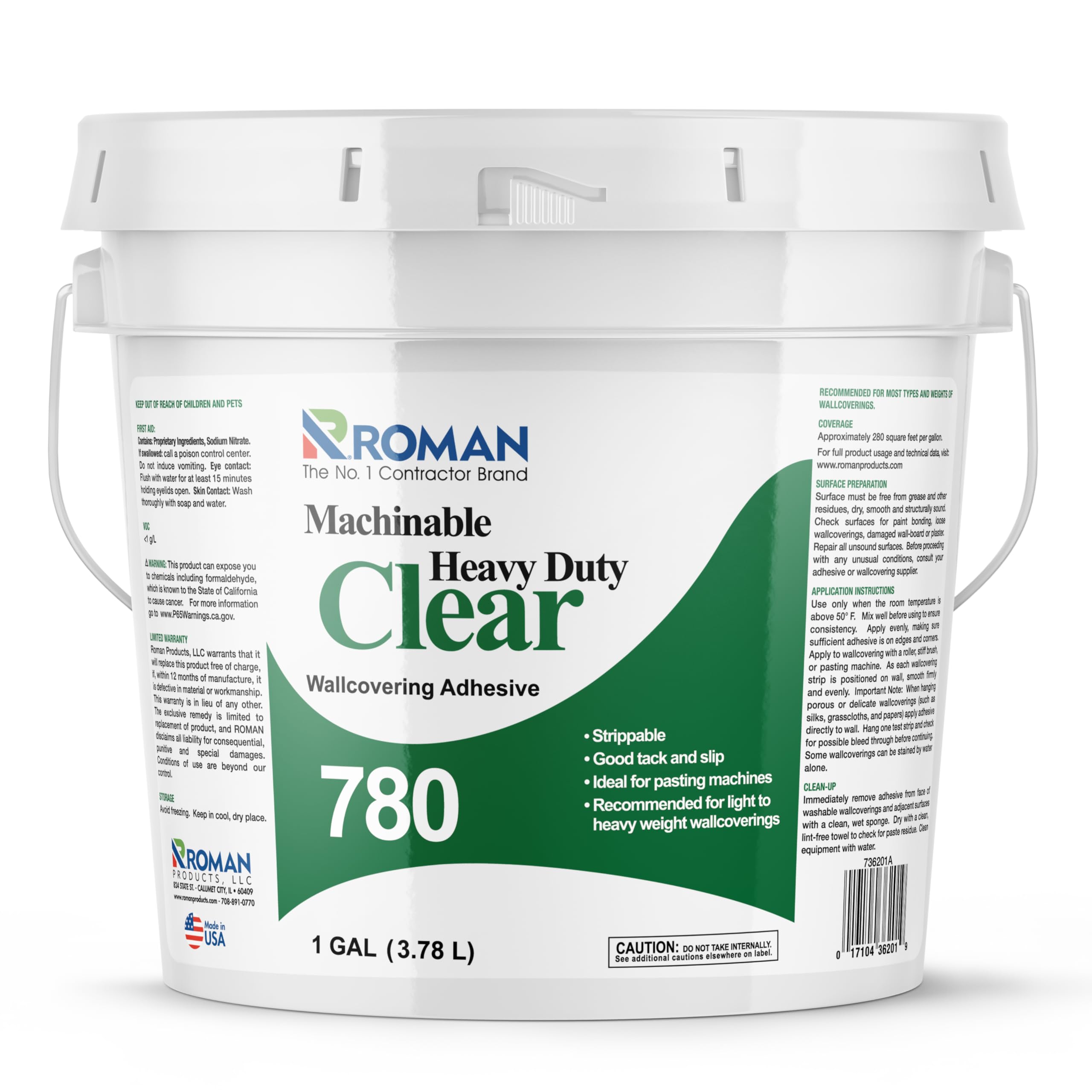 Roman 780 1gal Heavy Duty Clear Machinab