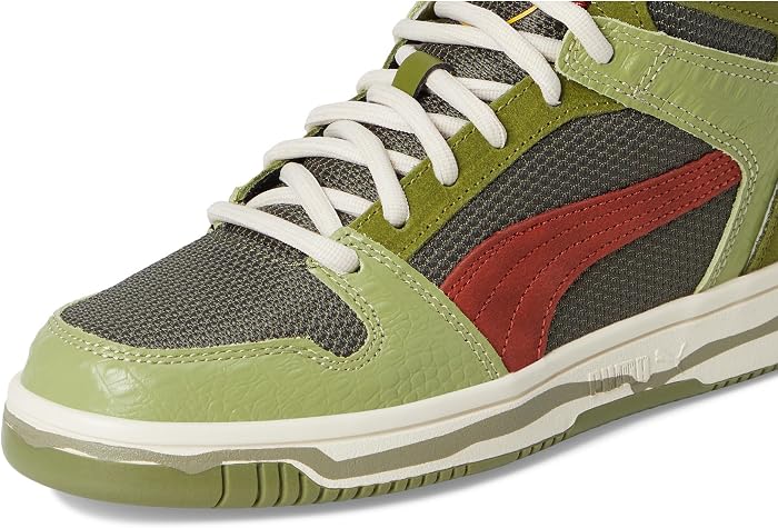 Обувь PUMA Rebound Layup Mid Jurassic World Shoes (Big Kid) — фото 3