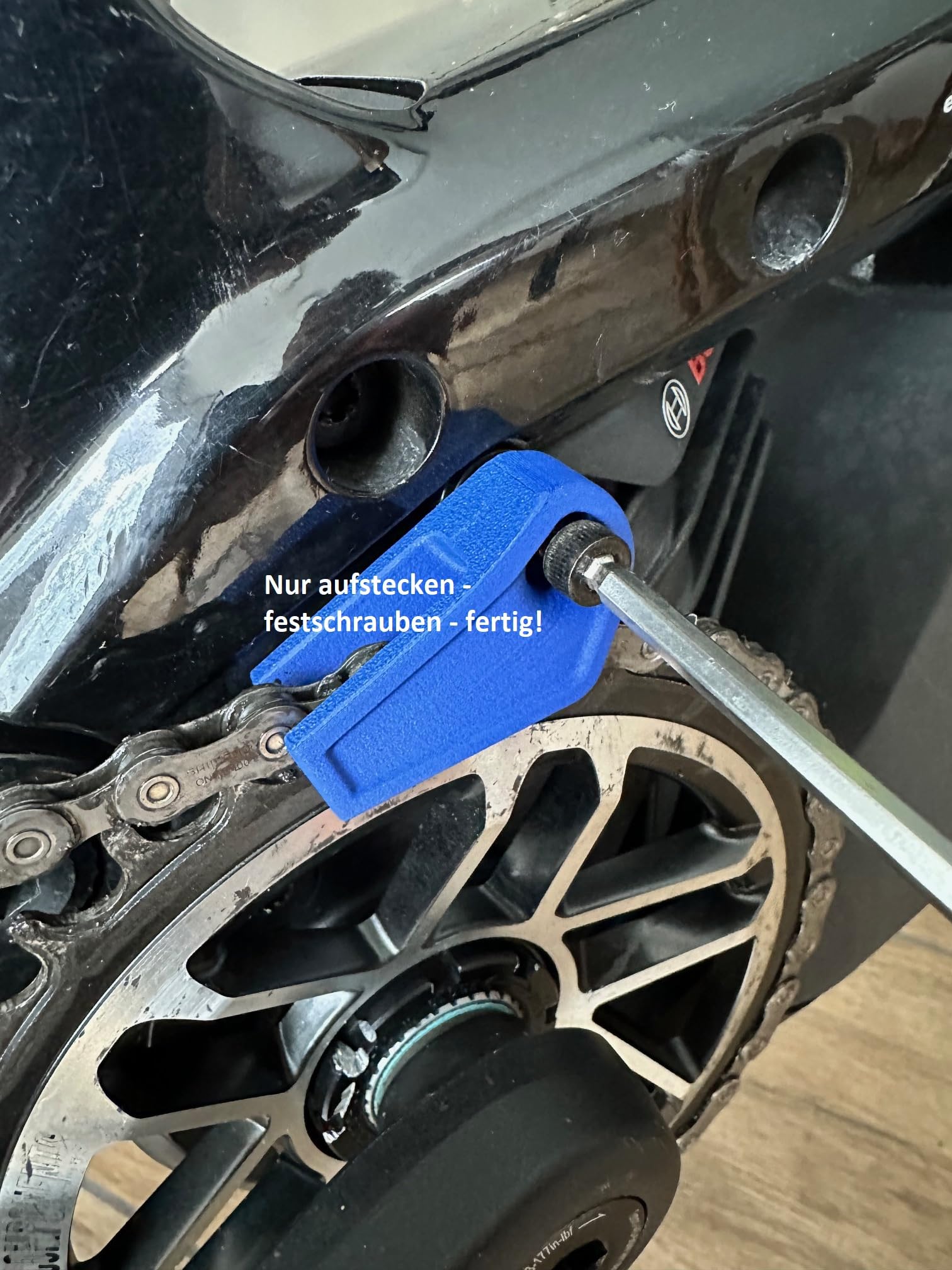 Guida catena per e-bike Bosch di 4a generazione e Yamaha PW-X3, aggiornamento tramite rinforzo con fibra di carbonio Ghost