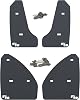 RokBlokz Mud Flaps for 2015-2021 MK7 Volkswagen Golf GTI - Multiple Colors Available - Mud Guards are Custom Cut and Fit - Includes All Mounting Hardware (Black with White Logo, Short)