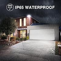 Vista 5 de Onforu Luces de inundación de 130 W para exteriores, luz LED de brillo de 13000 lm en el exterior, reflector exterior LED impermeable IP65 con 3