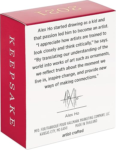 Miniatura 4 de Hallmark Keepsake Adorno de Navidad en miniatura de 0.8 pulgadas 2021, Mickey Mouse de Disney, Merry Lil' Mickey, Mini