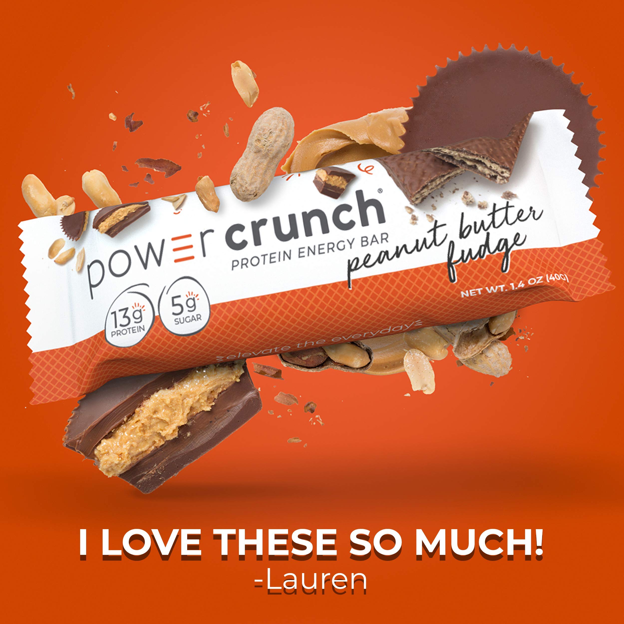Power Crunch Whey Protein Bars, High Protein Snacks with Delicious