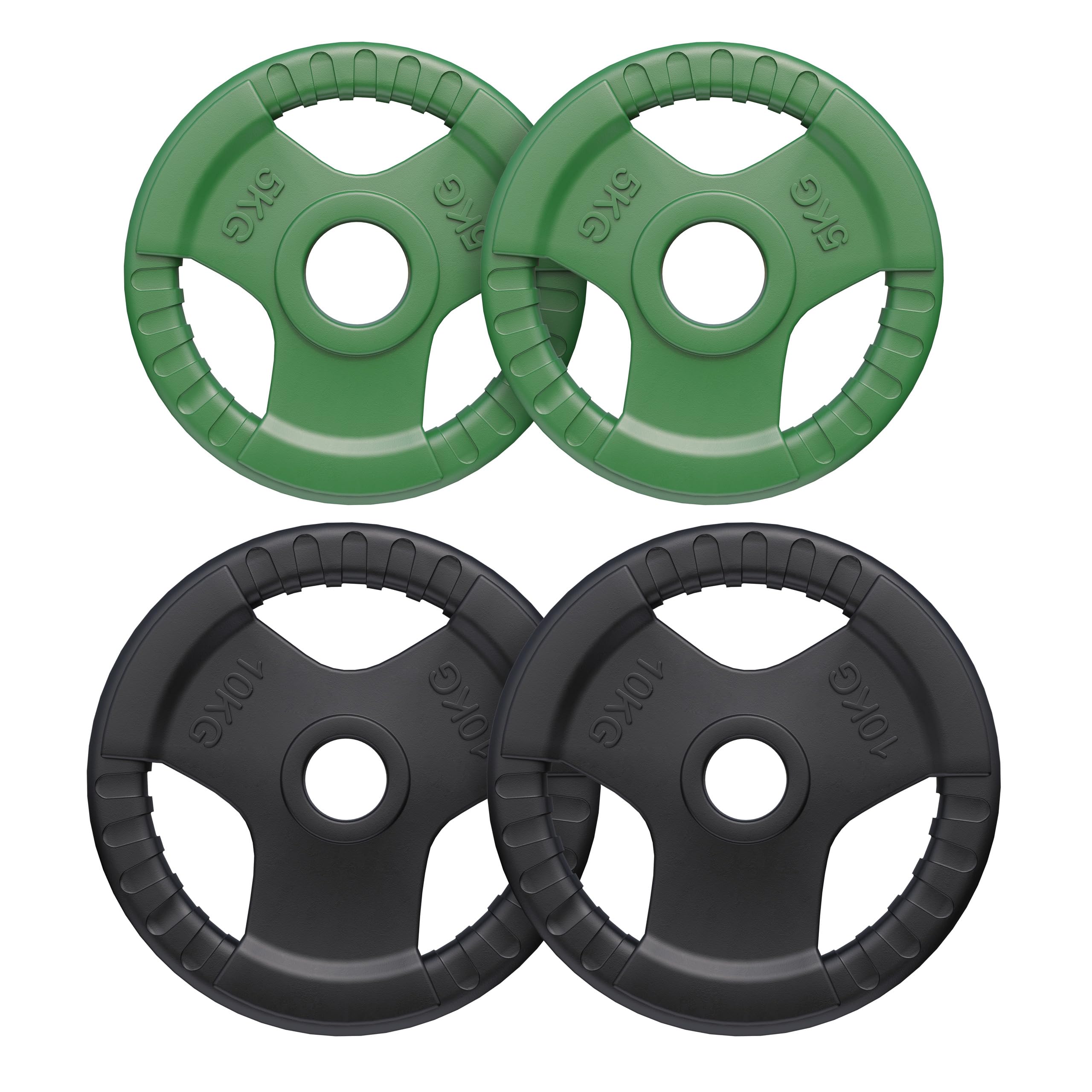 GORILLA SPORTS® Dischi Pesi Olimpici 1,25-25 kg, Gommati, Ø 50/51 mm