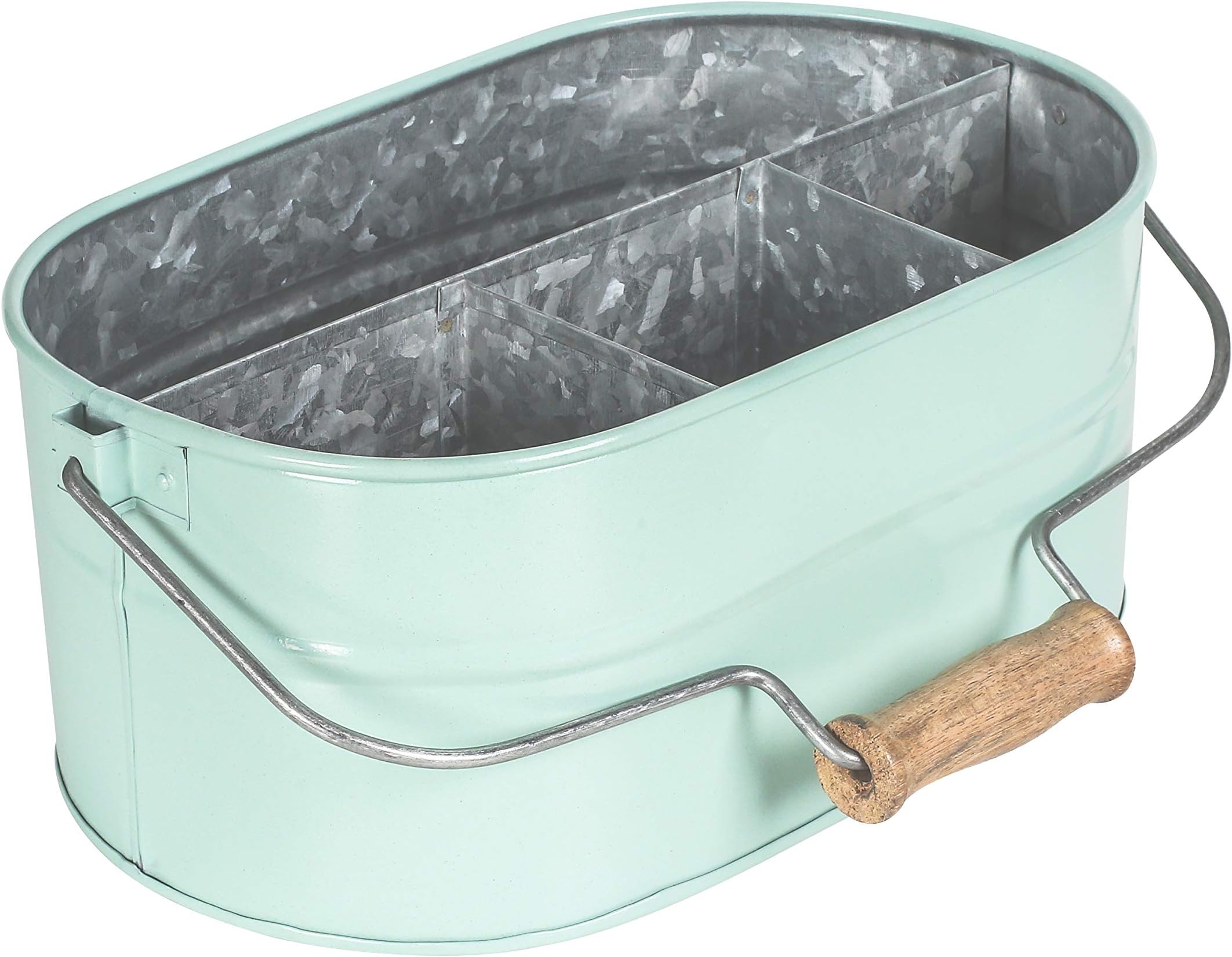 Alpha Living HomeGalvanised Tub 13.5x8x5 inch Blue 77736