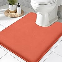 Vista 137 de Smiry Alfombra de Baño de Espuma Viscoelástica 47x24, Alfombras de Baño Extra Suaves y Absorbentes, Alfombra Antideslizante Lavable para Suelo, Gris