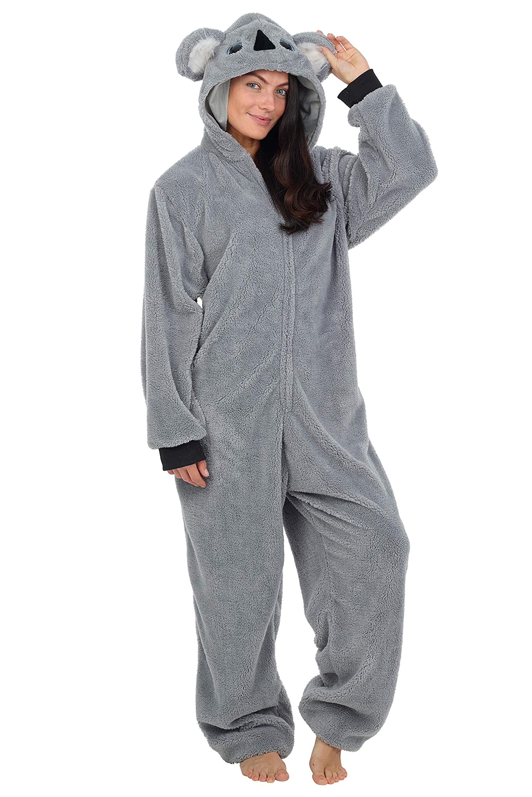 CityComfort Combinaison Pyjama Femme, Grenouillère Femme Pyjama Onesie Tout en Un en Polaire S-XL