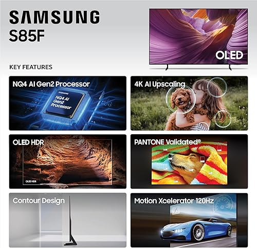 Miniatura 4 de Samsung Serie OLED 4K S85F de 55 pulgadas, Vision AI Smart TV (modelo 2025, 55S85F) sonido de seguimiento de objetos Lite con Dolby Atmos