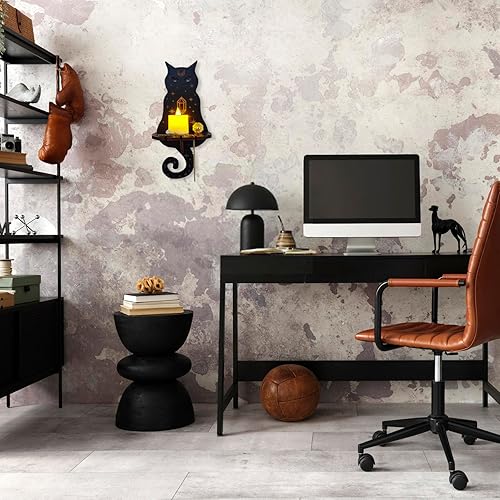 Miniatura 3 de Moldes de resina de silicona, moldes de silicona de tótem de gato para hacer portavelas en la pared, moldes epoxi para manualidades, regalo de