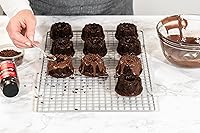 Vista 4 de Bakerpan Mini moldes de silicona para tartas, mini moldes de gelatina, moldes pequeños de gelatina, moldes para pasteles, 6 cavidades - Juego de 2