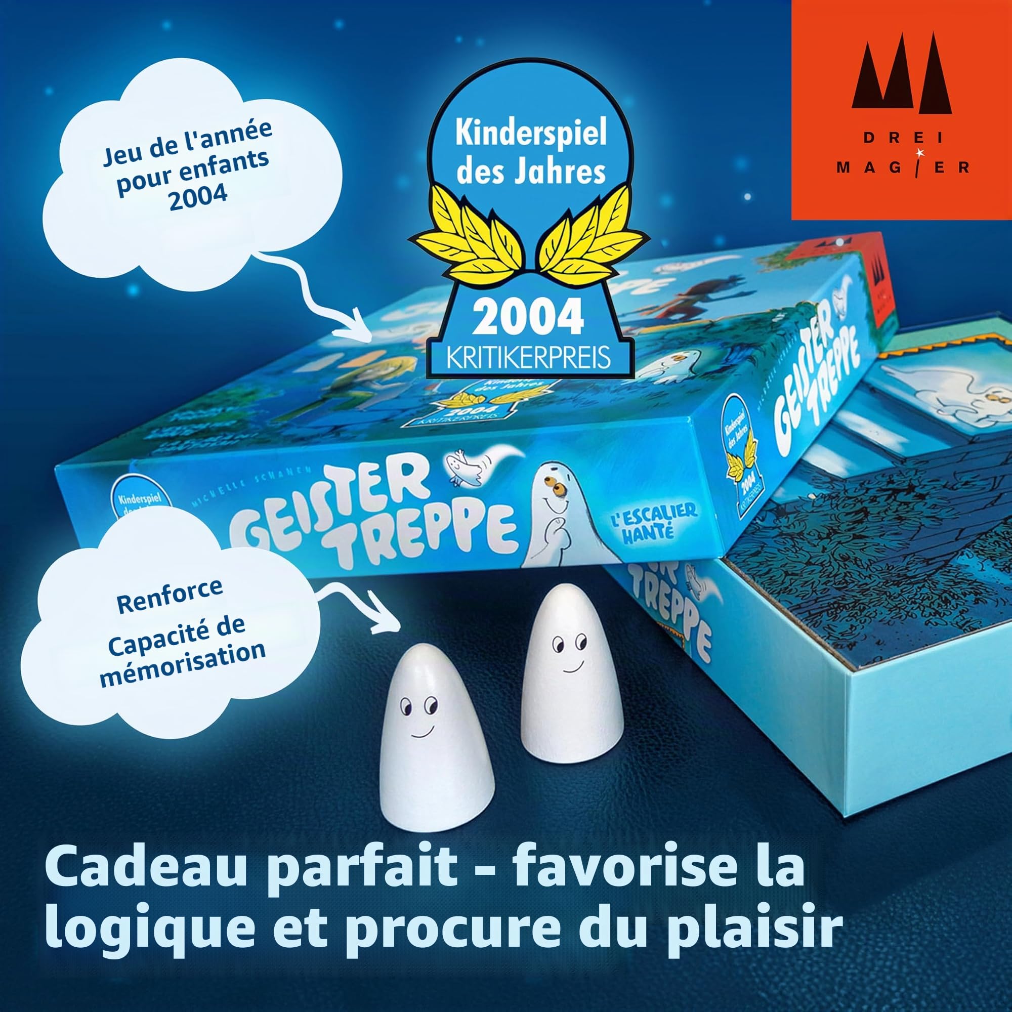 Drei Magier Spiele - 40811 - Jeu de société "Geistertreppe" - Langue: allemande