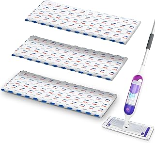 Reusable Mop Pads Compatible with Swiffer PowerMop, Power Mop Refills Power Mop Refill Pads Wet Pads Refill Mop Pads Refills Machine Washable Thicken Microfiber Mop Pads for Hardwood Floor(3 Pack)