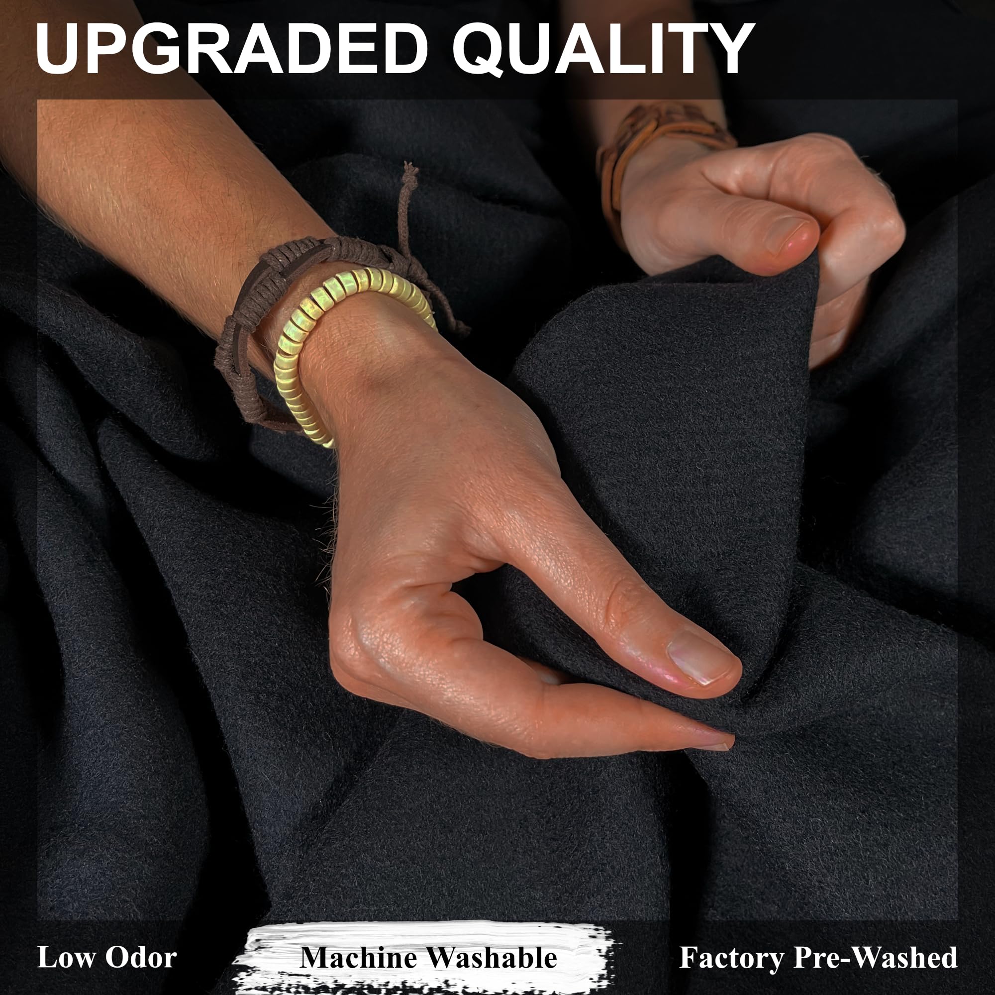 EKTOS 100 Wool Blanket, 90 X 66, Washable Wool Blanket