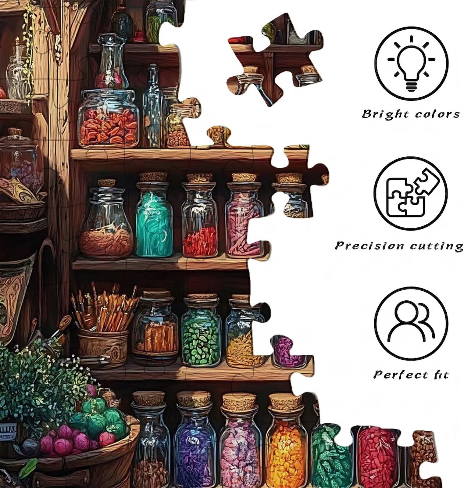 Puzzle 5000 Teile, Holzpuzzle Erwachsene Süßigkeiten Zimmer Impossible Klassische Jigsaw Puzzles 156.5 x 105.5 cm, Familien Spiel, Puzzle Stressabbau Denkspiel, Home Dekor w0-850