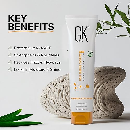 Miniatura 3 de GK HAIR Global Keratin ThermalStyleHer - Crema para el cabello 34 onzas líquidas34fl oz  Crema térmica antiencrespamiento contra el calor de la