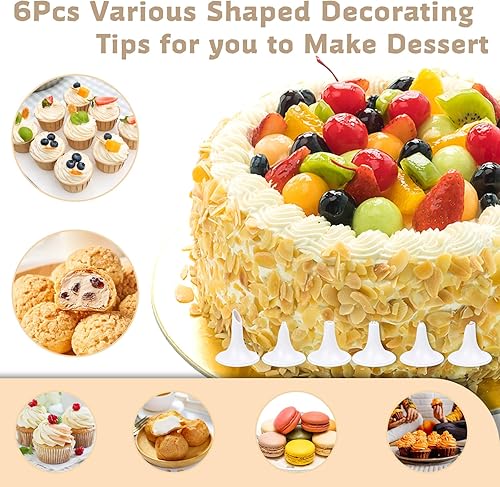 Miniatura 3 de Spritz - Pistola de prensa de galletas con 12 discos y 6 puntas de tubería, kit para hornear galletas fáciles, prensa de queso y decoraciones dulces