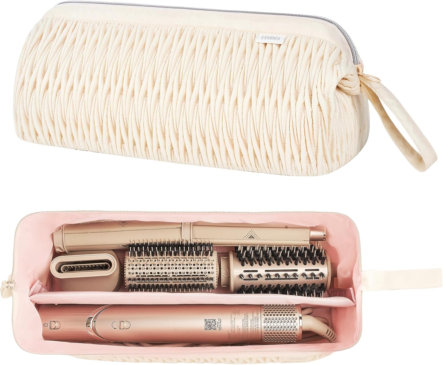 Dyson Airwrap Travel Case for Shark Hair Dryer Airstraight Flex Style Hair Attachment Tool Organizer Accessories Air Wrap Flat Curling Iron Carrying Case (Beige) Dyson Airwrap Travel Case for Shark Hair Dryer Airstraight Flex Style Hair Attachment Tool Organizer Accessories Air Wrap Flat Curling Iron Carrying Case (Beige)