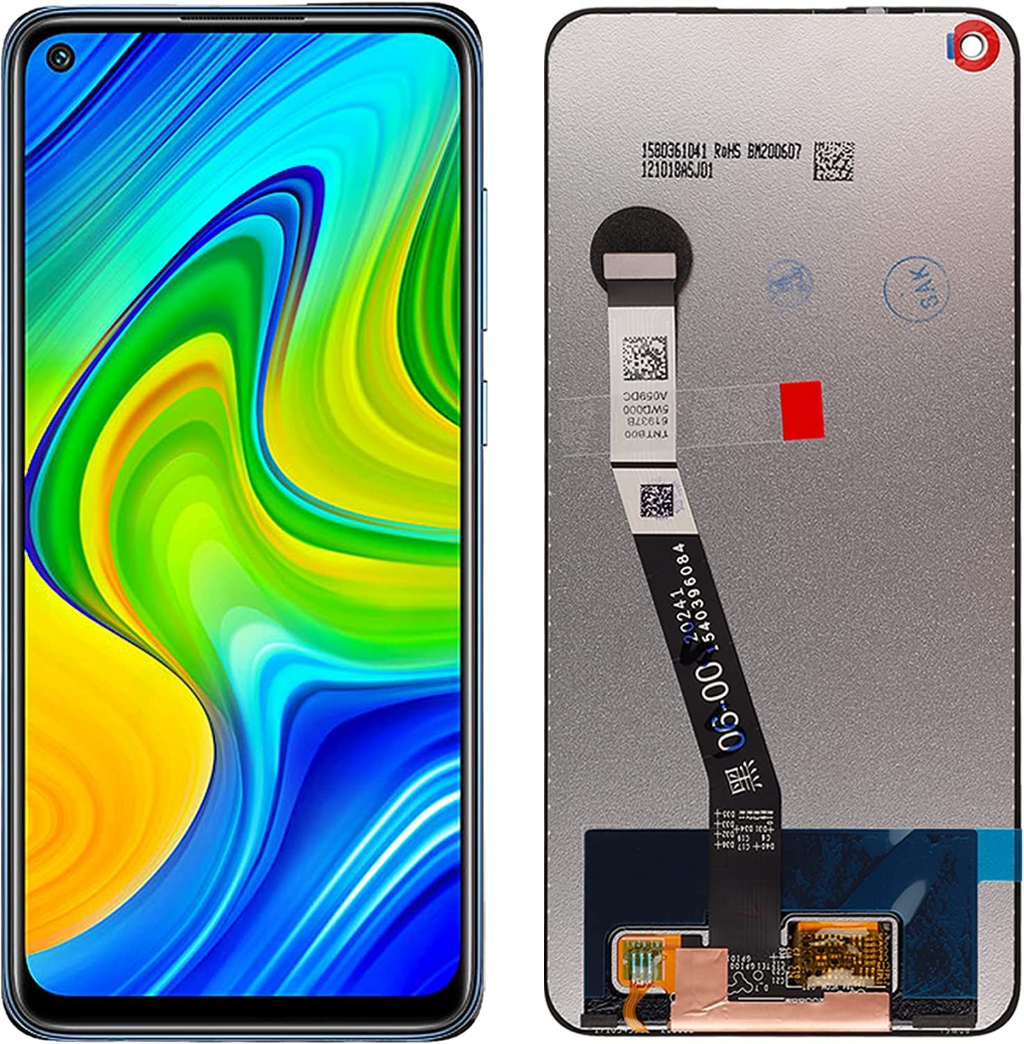 Ss Spare Genuine LCD Display with Touch Combo Folder for Xiaomi Redmi Note 9/10X Tested by Technician