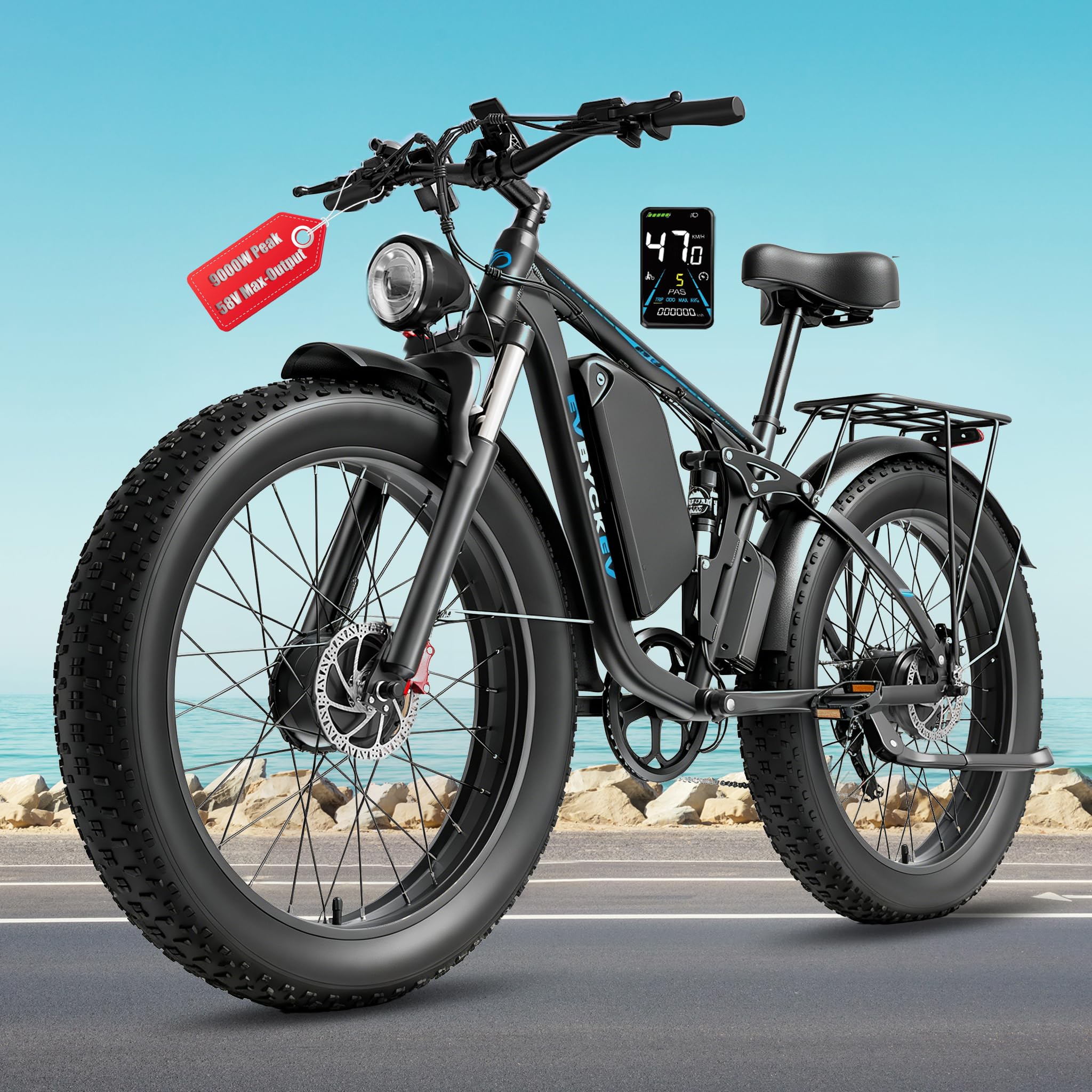 9000W Peak Dual Motor