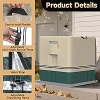 Vista 3 de LXKCKJ Air Conditioner Cover for Outside Units - 420D Heavy-Duty Waterproof Winter AC Cover, All-Weather Protection for HVAC Condenser Units, Fits
