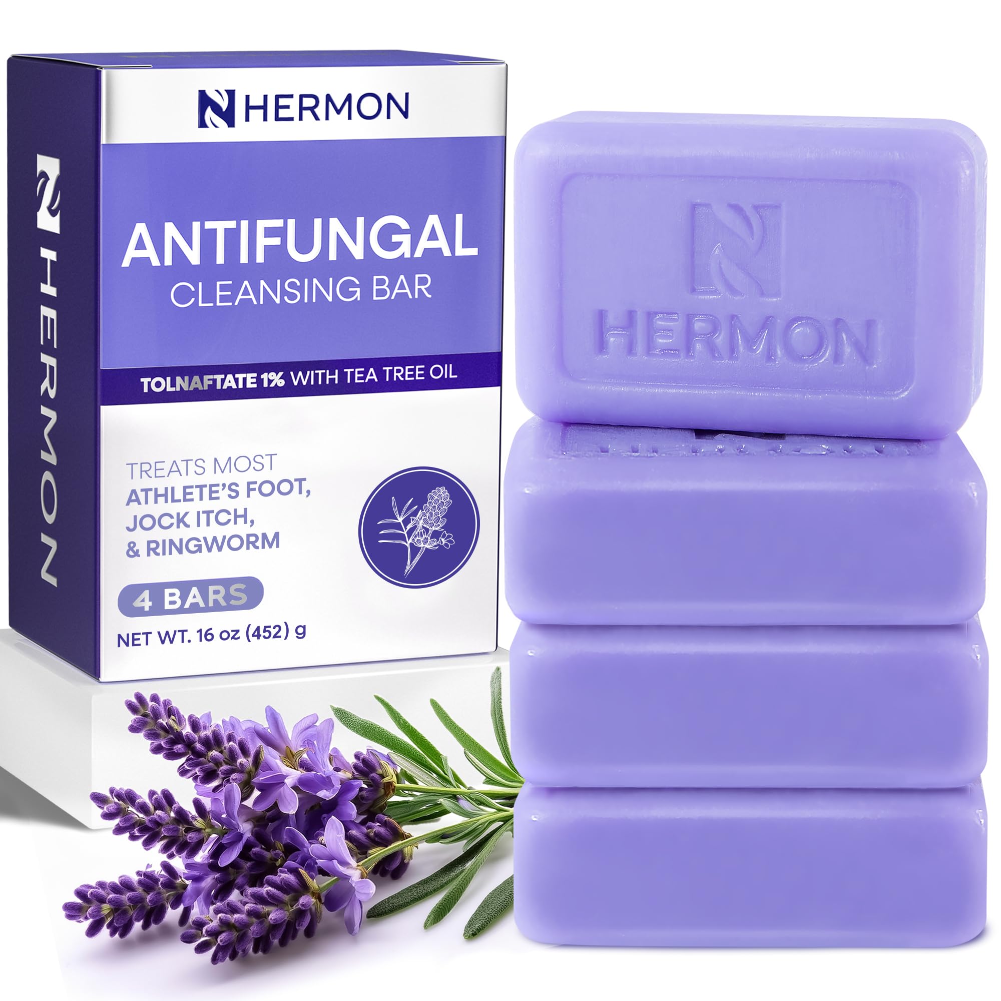 Hermon Antifungal Soap Bars for Body and Face Cleansing