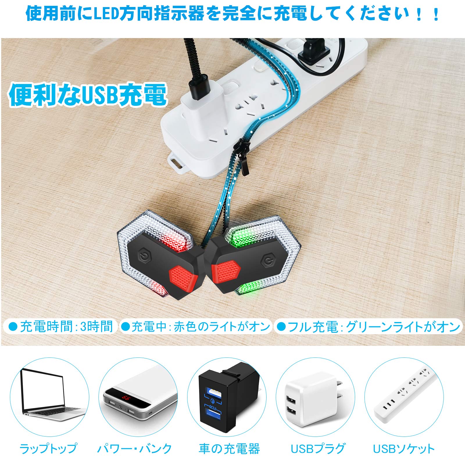 Amazon | Palumma自転車テールライト ウインカーライト リアライト