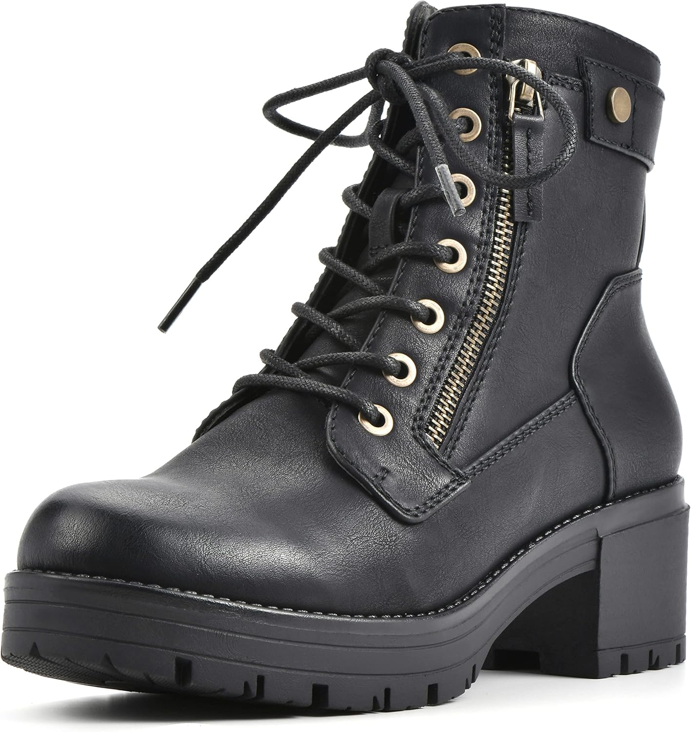 WHITE MOUNTAIN Shoes Women's Reggie Boot, Black/Smooth, 6.5 M
