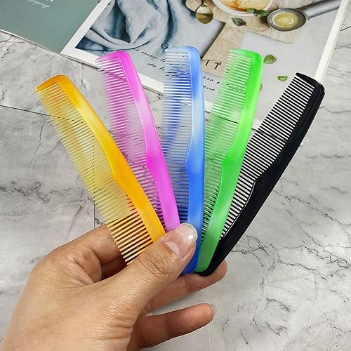 Miniatura 5 de zYoung Juego de 50 peines de pelo de plástico fino para mujeres y hombres, peine de vestir fino