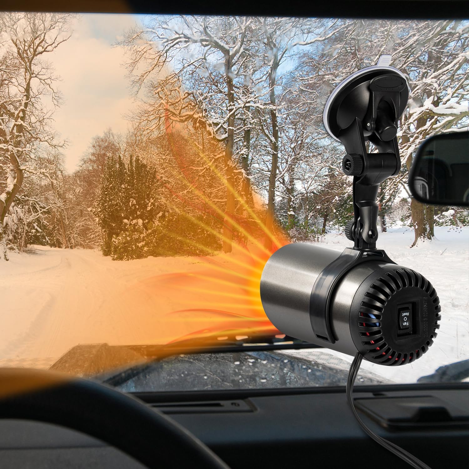 Yutaco Car Heater that Plugs into Cigarette Lighter,12V