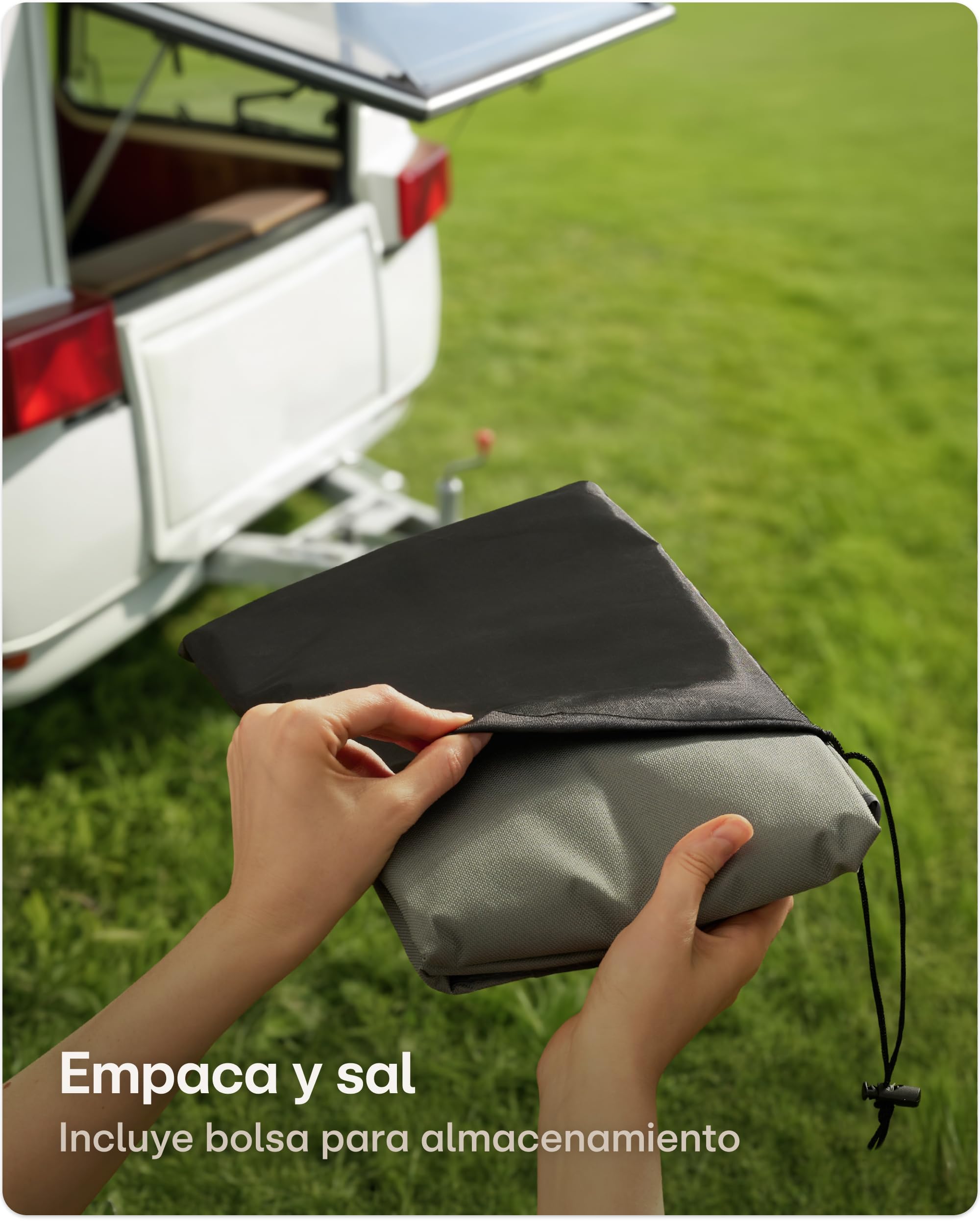 Praknu Funda Lanza Caravana Impermeable – Extra Gruesa – Protección Resistente Todo Clima – PVC Impermeable y Resistente a los Rayos UV