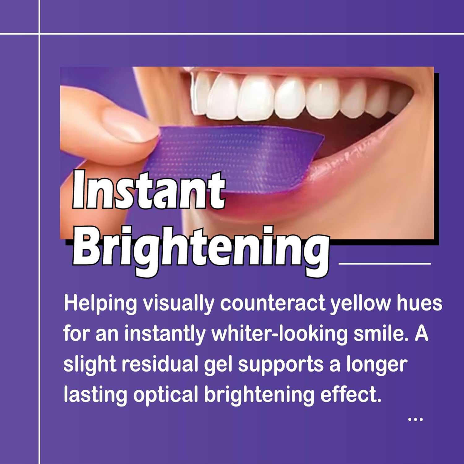 Arma Purple Teeth Whitening Strips（42 Strips） Enamel Safe for Sensitive Tooth,ARMA Purple Whitening Strips, Removes Yellow Stains & Bad Breath for a Brighter Smile