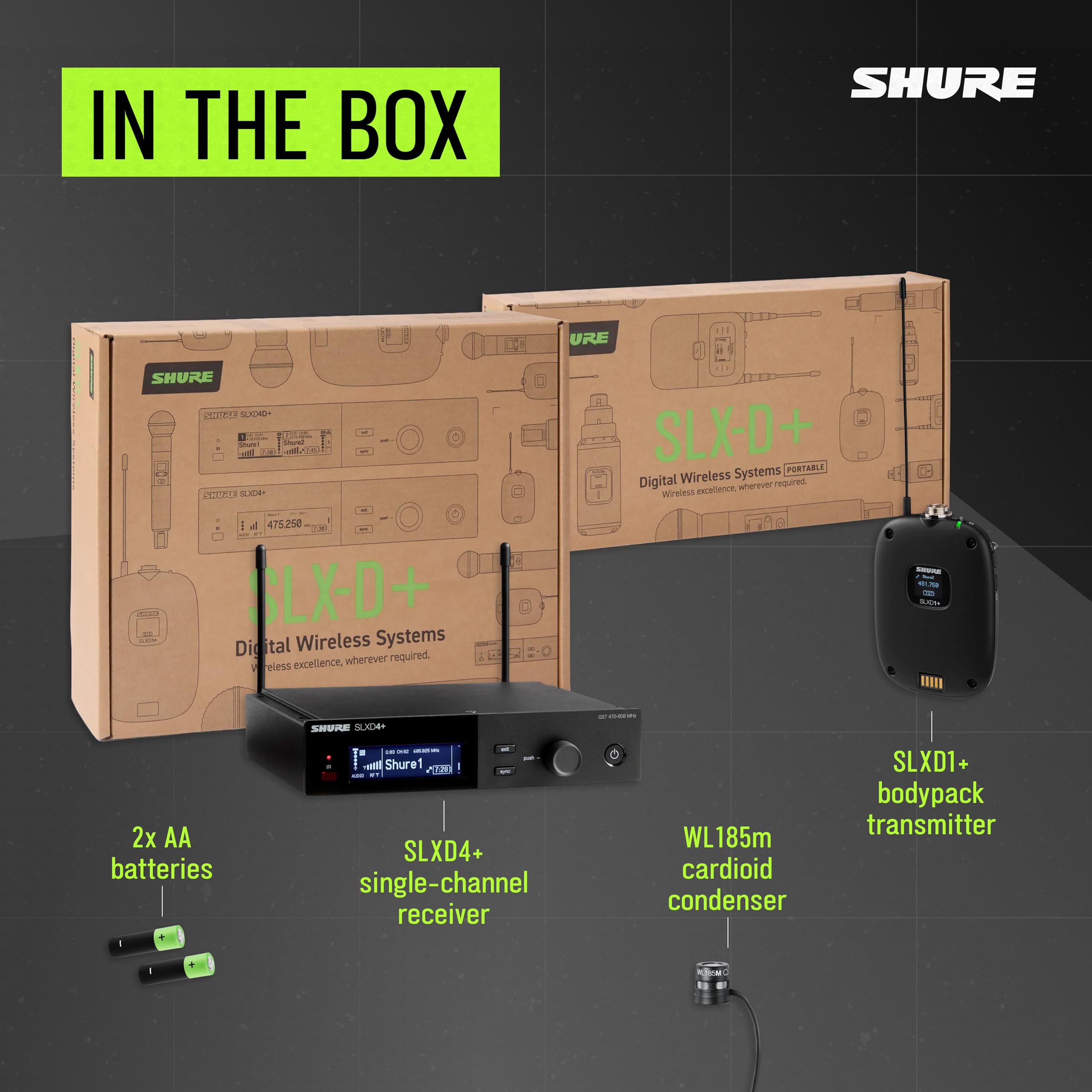 Amazon.com: Shure SLXD14+/85M Digital Wireless Lavalier System