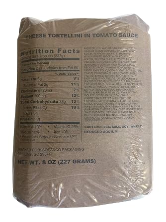 6/2021 Pack Date - 6/2026 expiration MREs with 16 MREs-Reduced Sodium Food Rations-Meals Ready To Eat-2021 Manufacture Date | Ready-to-Eat Shelf-Stable Meal | Genuine Military Surplus | Long Shelf Life