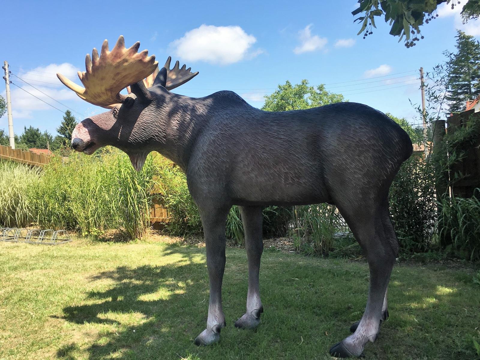 Lebensgroßer Elch Elche Lebensgroße Tiere Rudolph Rentier EDlchkuh Elchbulle Elchkalb