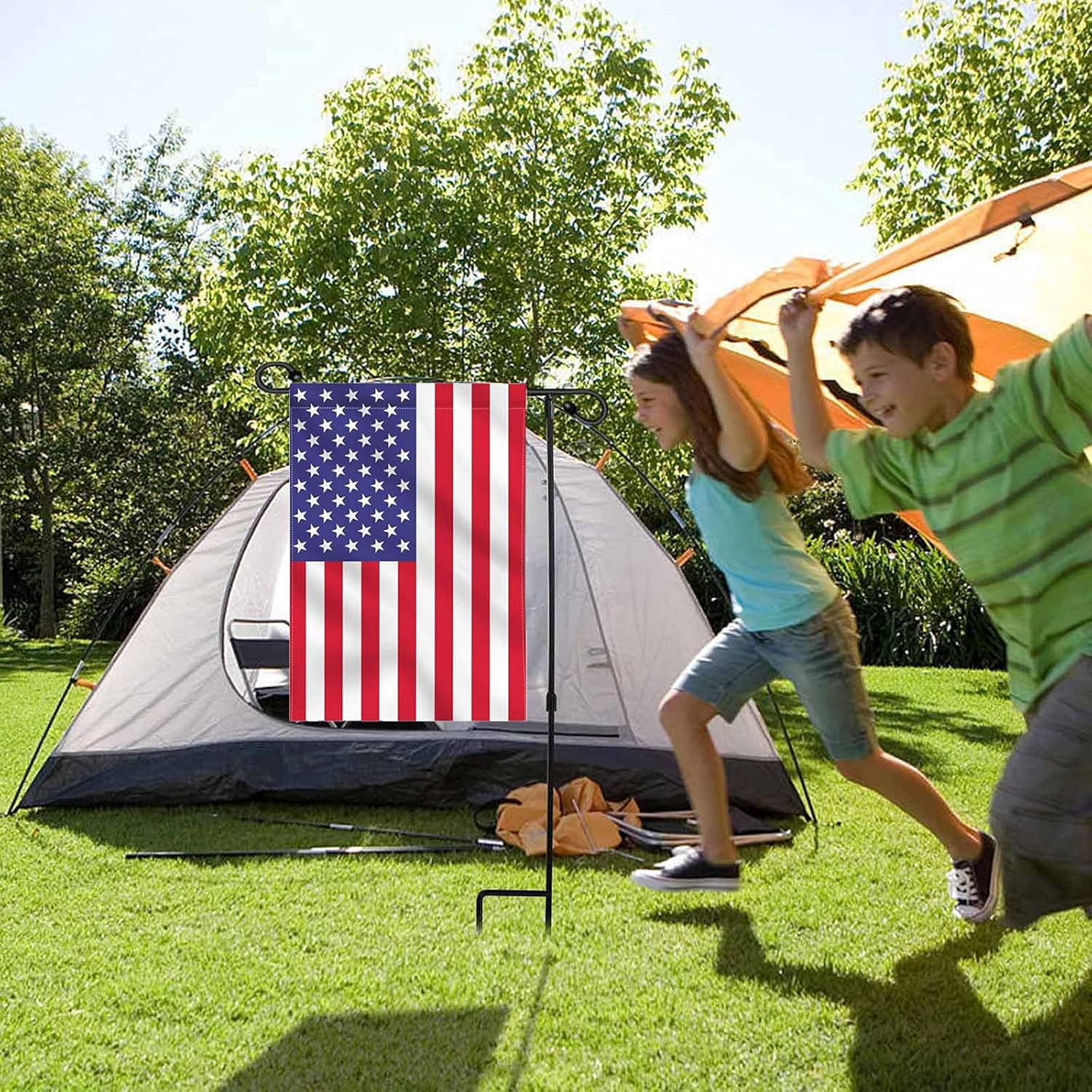 American Flag Garden Flag US Double-Sided Flag 4th of July Yard Outdoor Decorations
