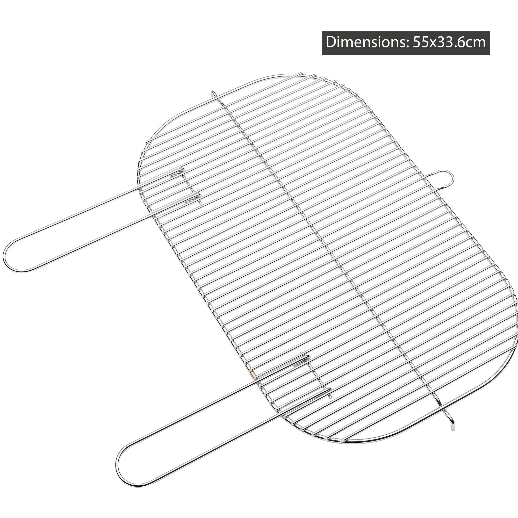 Barbecook Grille de Barbecue, Grill pour Barbecue au Charbon et Loewy 55, Accessoire barbecuegrille de Cuisson rectangulaire, 55x33.6cm