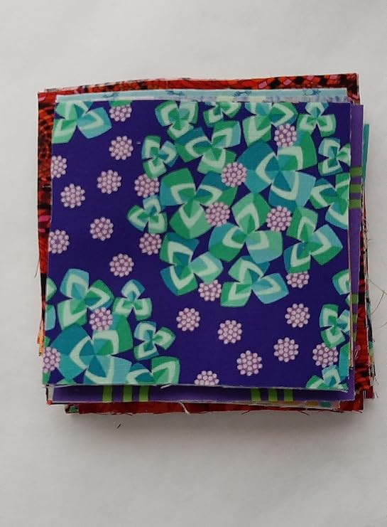 Free Spirit Various Designers Fabric Scraps Pack for Crumb/Scrappy Quilting 100% Cotton