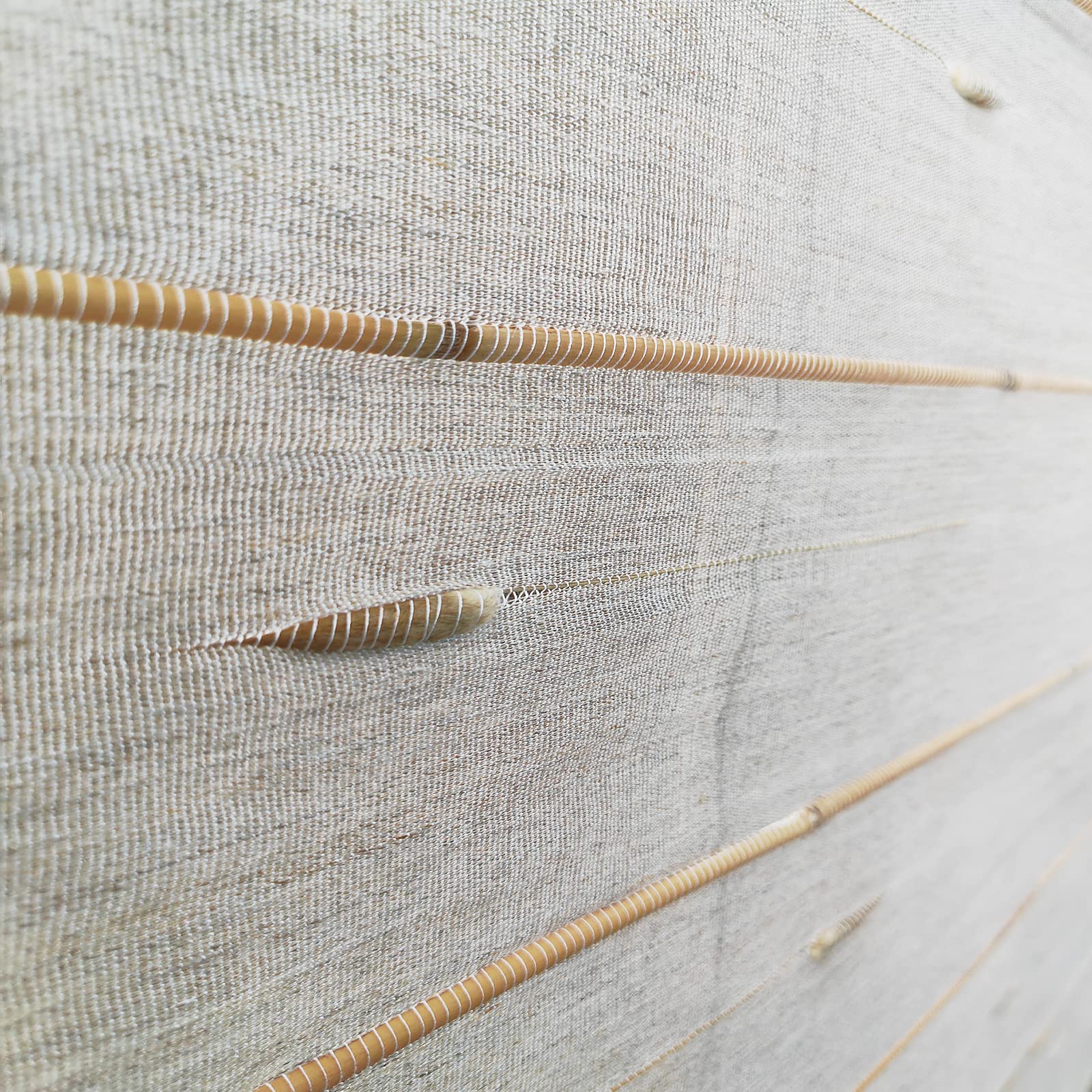 LETAU Cordless Nature Window Blinds Shades, 90% Ramie and 10% Reed Roman Shades, Pattern 7