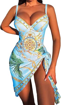 Urtrend Women's Bikini Cover Up Wrap Skirt - Black, One Size | Beach Swimsuit Sarong - View #10